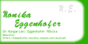monika eggenhofer business card